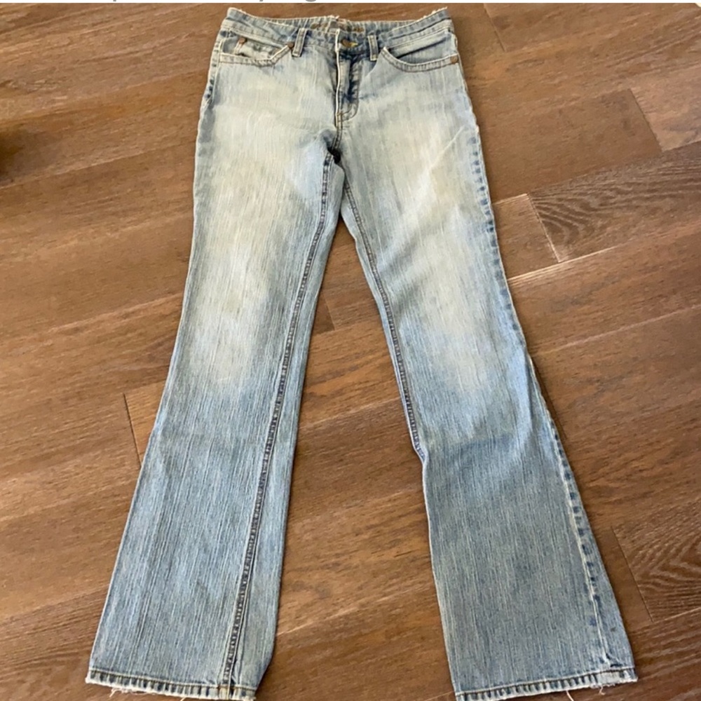 Vintage Pure Color Faded Jeans Size 28